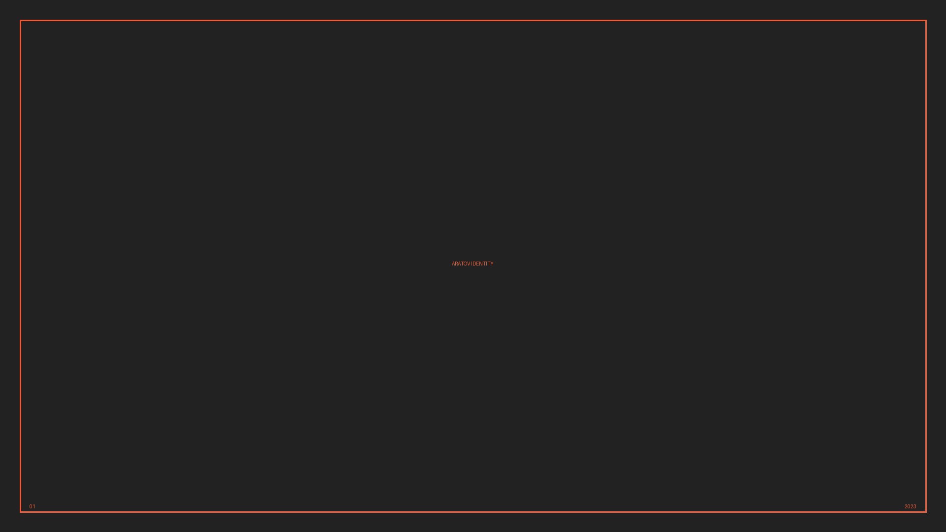 Aratov Identity — hero visual